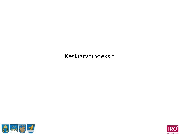 Keskiarvoindeksit 