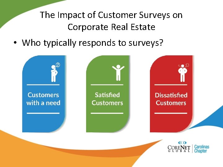 The Impact of Customer Surveys on Corporate Real Estate • Who typically responds to