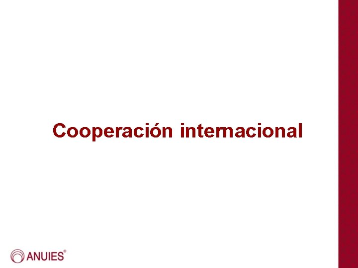 Cooperación internacional 