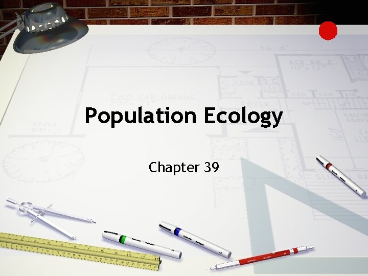 Population Ecology Chapter 39 