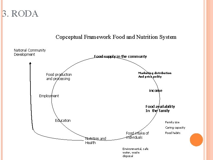 3. RODA Copceptual Framework Food and Nutrition System National Community Development Food supply in