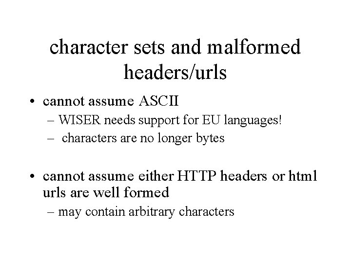 Data collection with Web crawlers Webcrawl graphs further