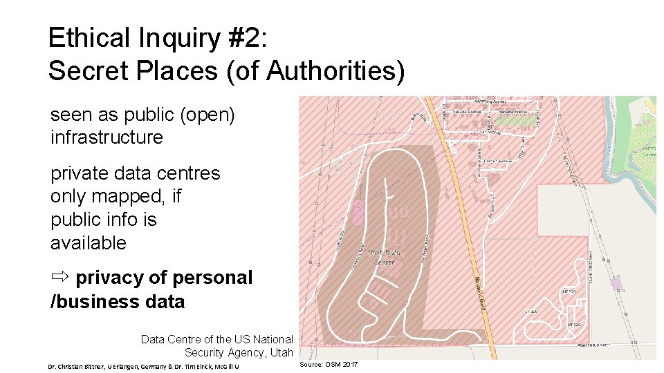 Ethical Inquiry #2: Secret Places (of Authorities) seen as public (open) infrastructure private data
