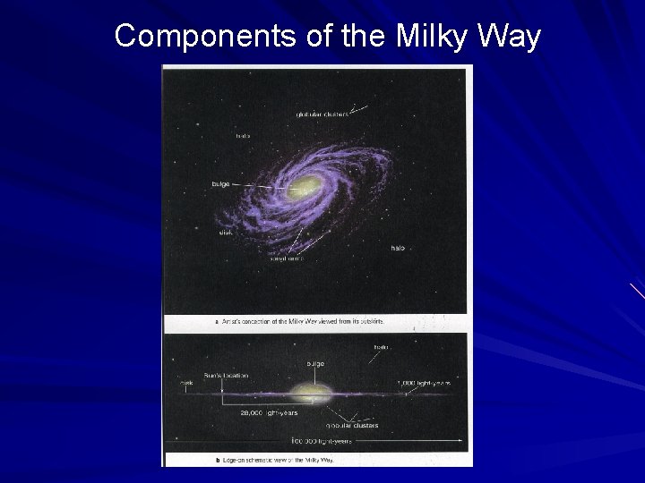 Components of the Milky Way 