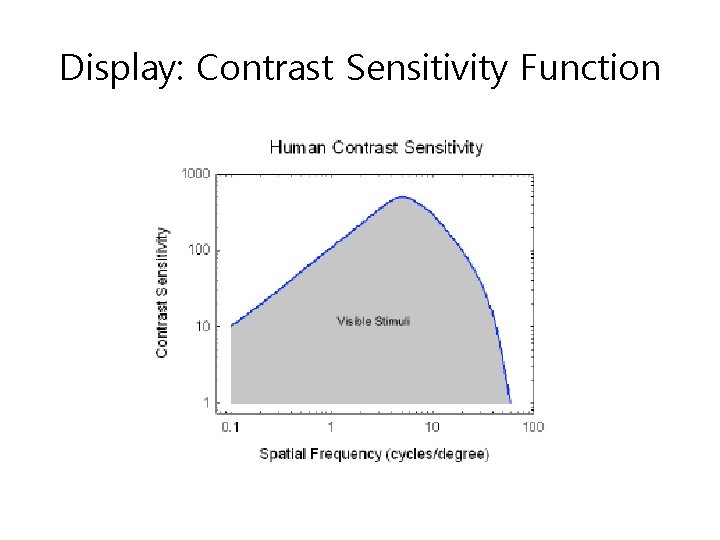 Display: Contrast Sensitivity Function 