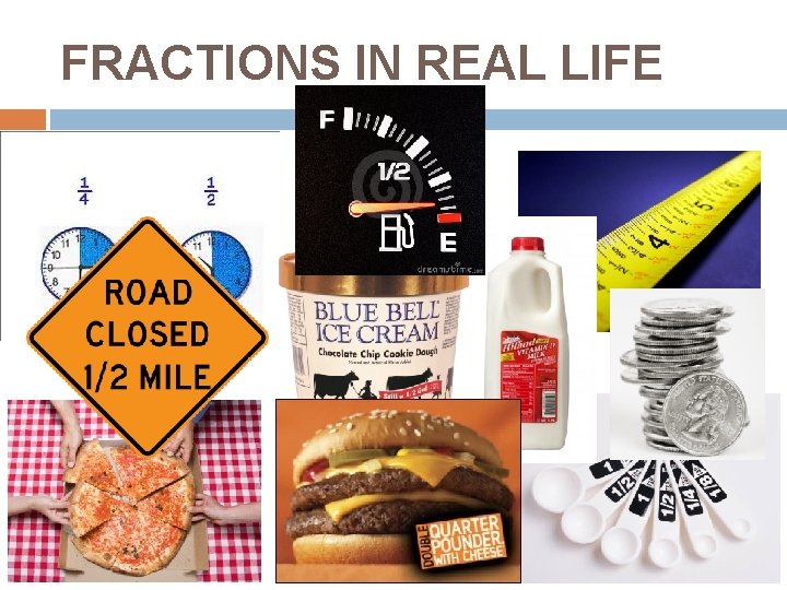 FRACTIONS IN REAL LIFE 