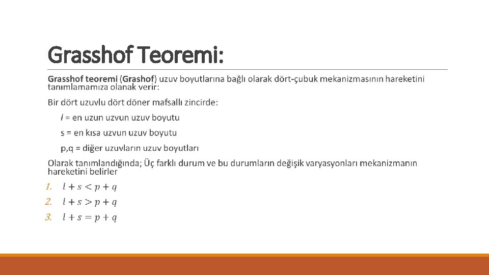 Grasshof Teoremi: 