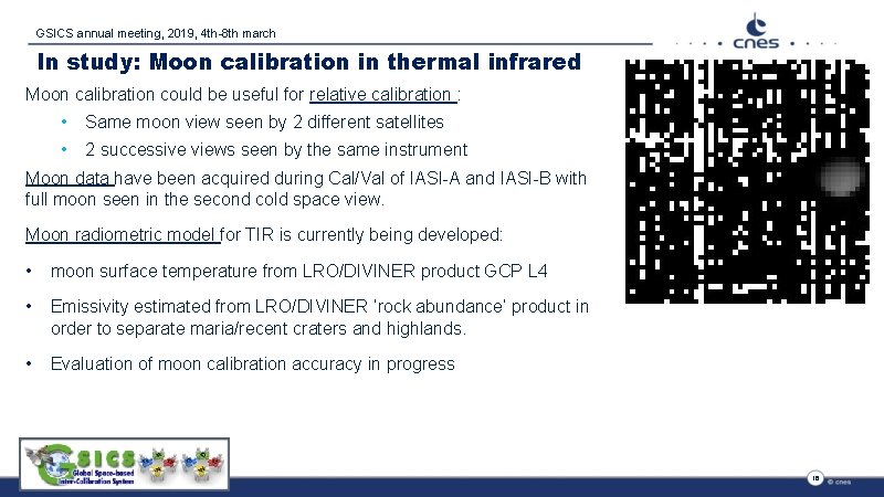 GSICS annual meeting, 2019, 4 th-8 th march In study: Moon calibration in thermal