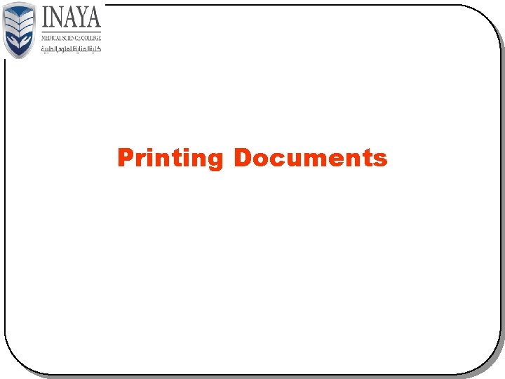 Printing Documents 