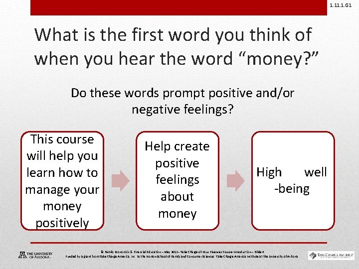 1. 1. G 1 What is the first word you think of when you