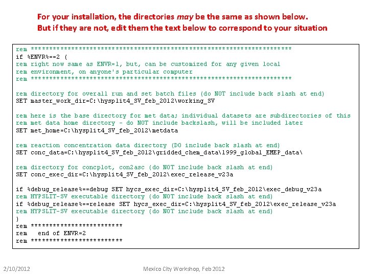 For your installation, the directories may be the same as shown below. But if