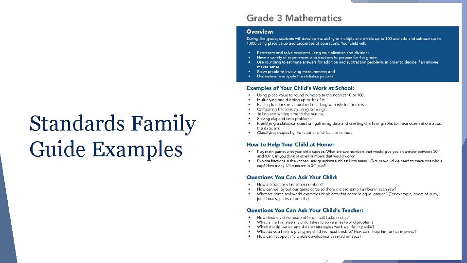 Standards Family Guide Examples 26 
