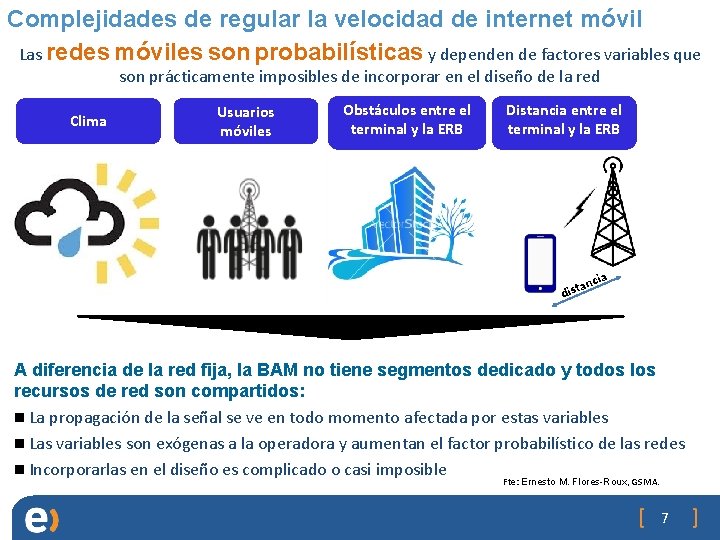 Complejidades de regular la velocidad de internet móvil Las redes móviles son probabilísticas y