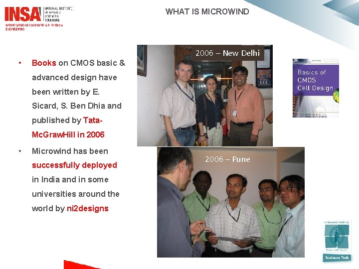 WHAT IS MICROWIND • 2006 – New Delhi Books on CMOS basic & advanced