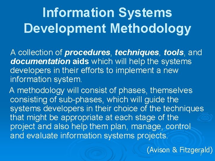 Chapter 2 Information Systems Development Learning Objectives Discuss