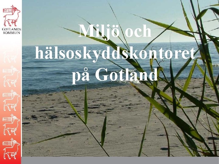 Miljö och hälsoskyddskontoret på Gotland 