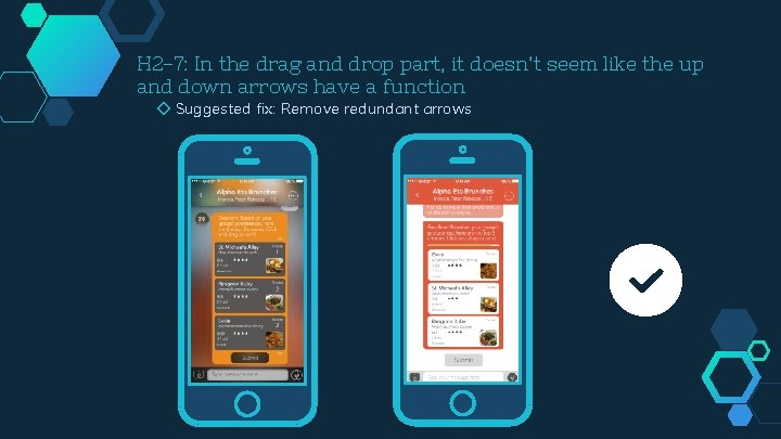 H 2 -7: In the drag and drop part, it doesn’t seem like the