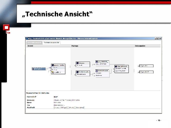 „Technische Ansicht“ - 18 - . 