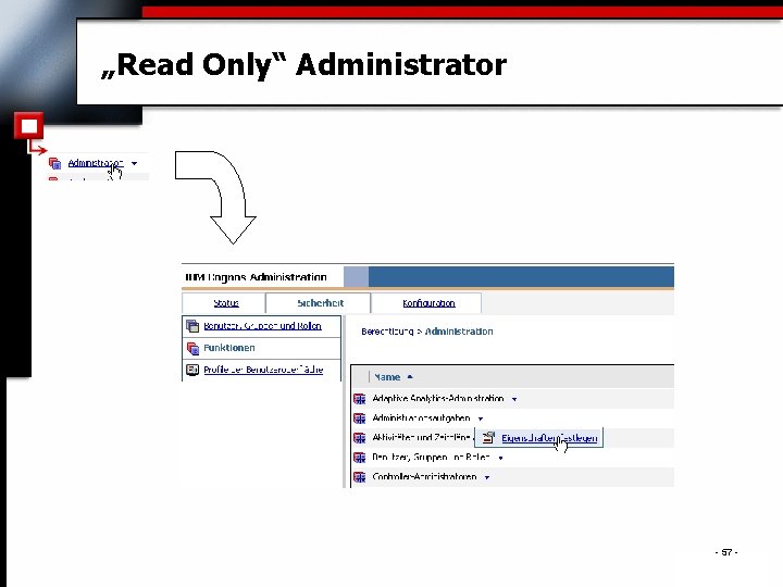 „Read Only“ Administrator - 57 - . 
