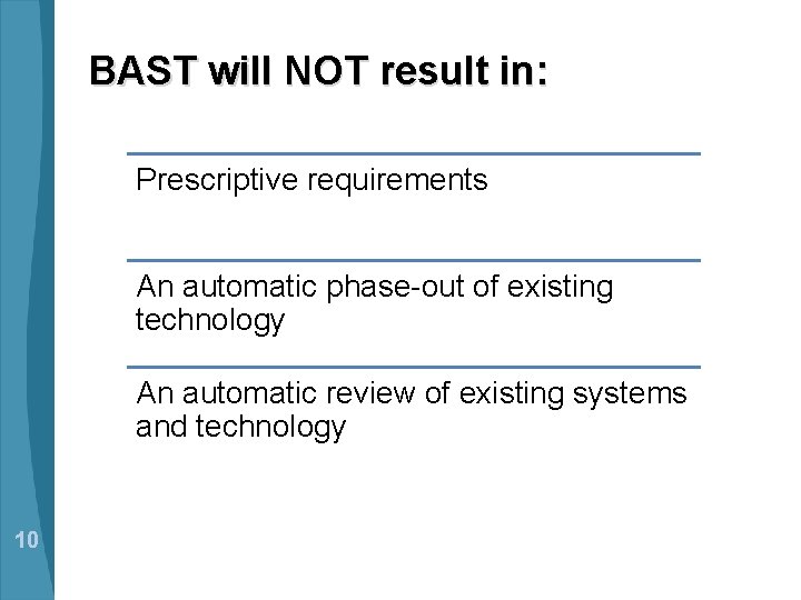 BSEE BAST Determination Process Joseph Levine National Ocean