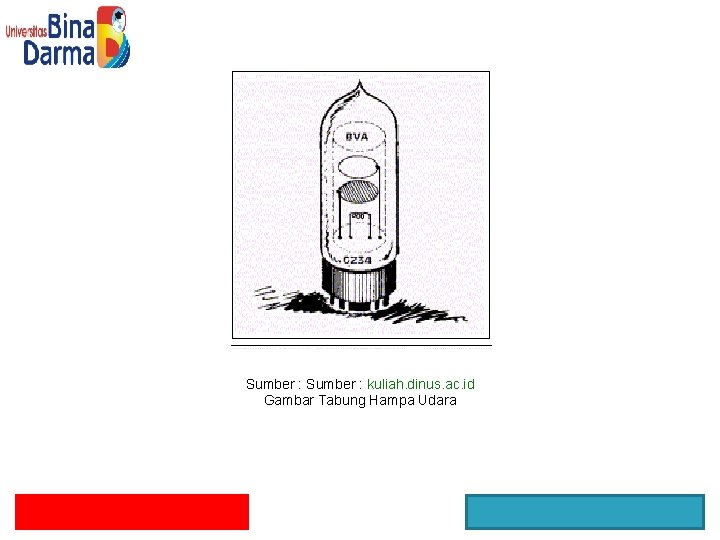 Sumber : kuliah. dinus. ac. id Gambar Tabung Hampa Udara 
