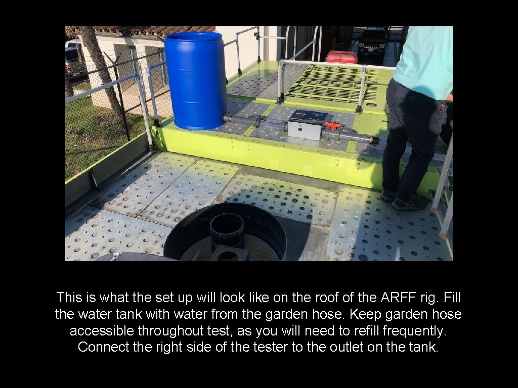 This is what the set up will look like on the roof of the This is what the set up will look like on the roof of the