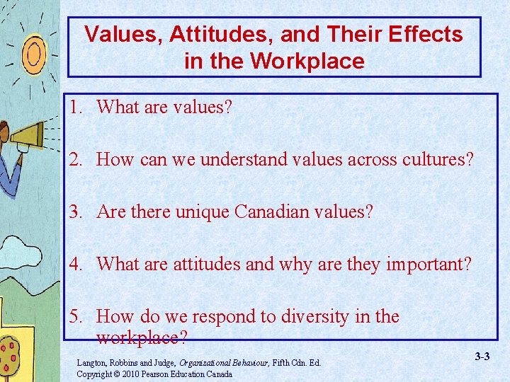 Chapter 3 Values Attitudes and Diversity in the