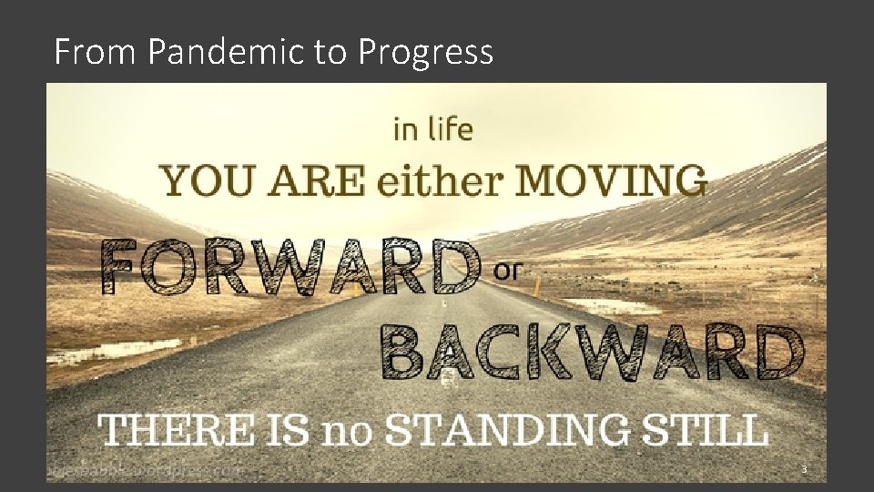 From Pandemic to Progress 3 