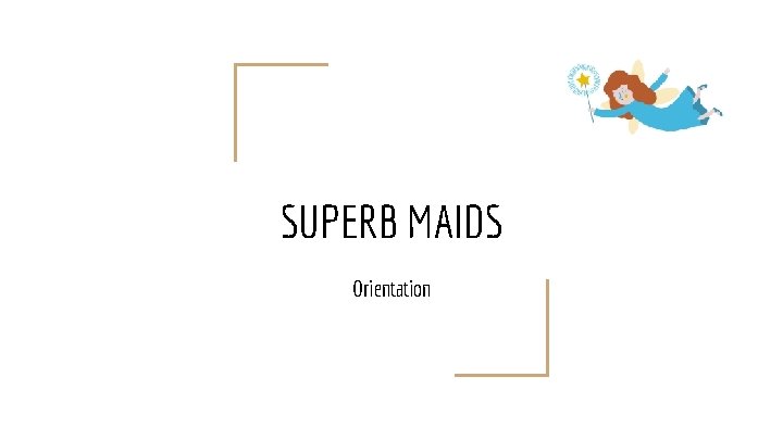 SUPERB MAIDS Orientation 