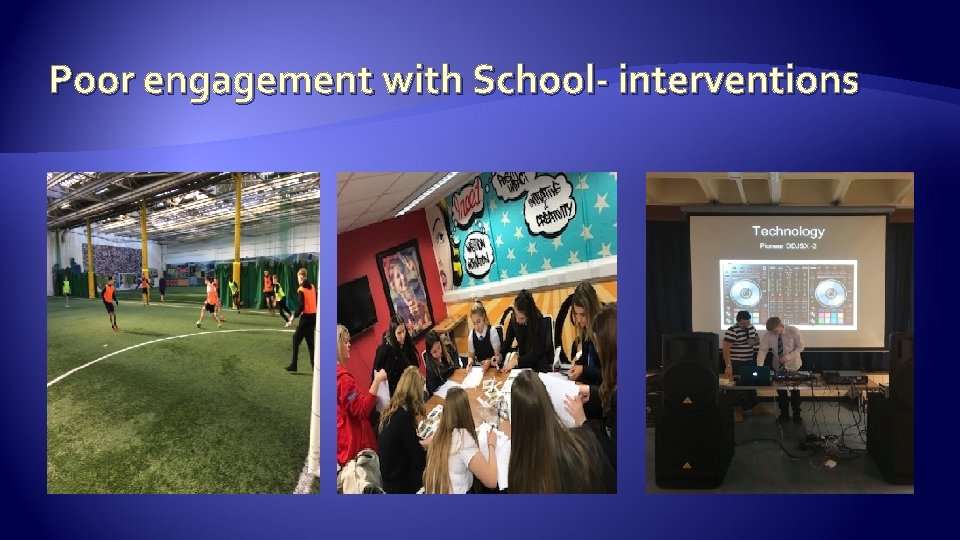Poor engagement with School- interventions 