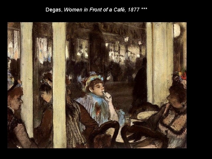 Degas, Women in Front of a Café, 1877 *** Degas, Women in Front of a Café, 1877 ***