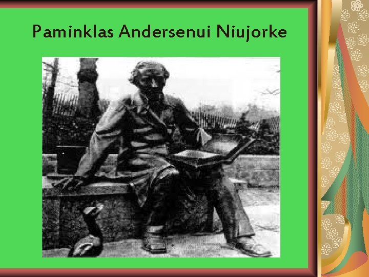 Paminklas Andersenui Niujorke 