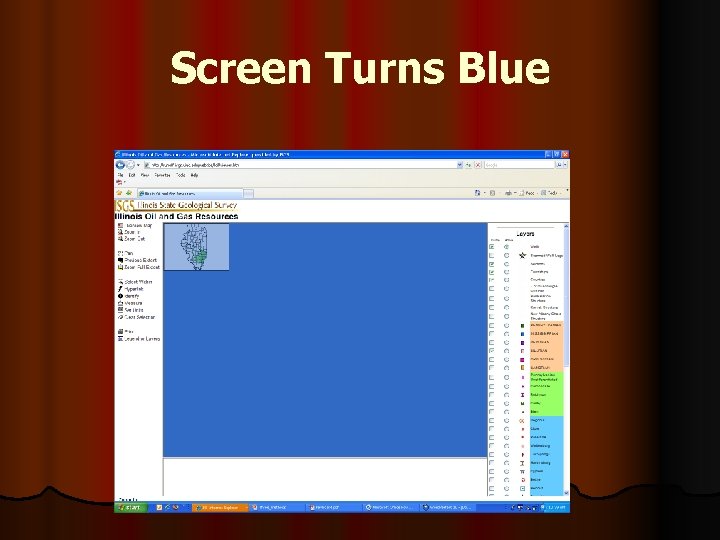 Screen Turns Blue 