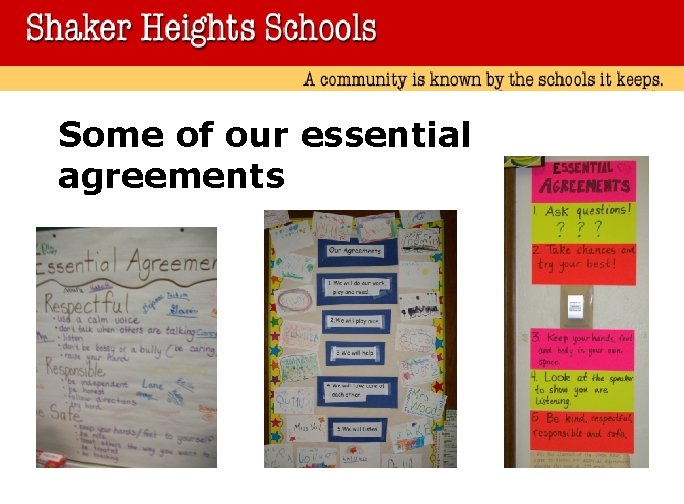 Some of our essential agreements 