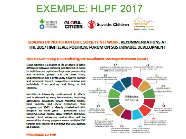 EXEMPLE: HLPF 2017 