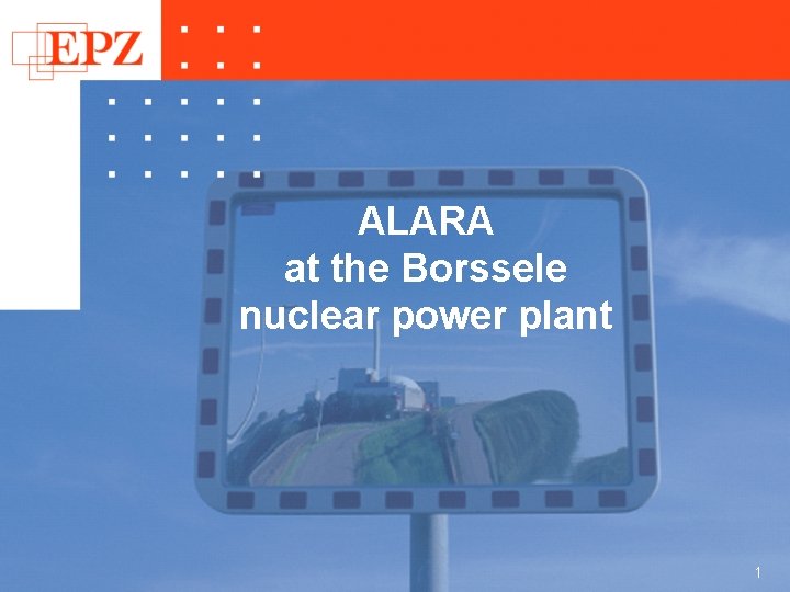 ALARA at the Borssele nuclear power plant 1 