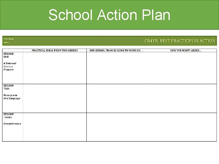 School Action Plan 