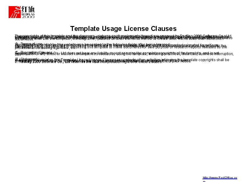 Template Usage License Clauses The copyrights of template the diagrams , pictures or other
