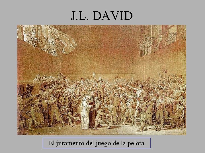 J. L. DAVID El juramento del juego de la pelota 