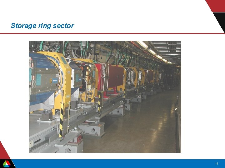 Storage ring sector 11 Storage ring sector 11