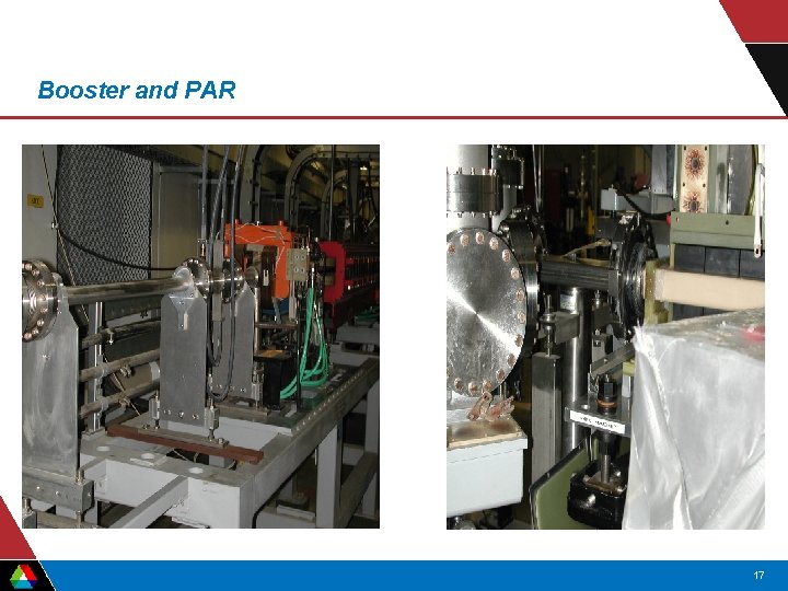 Booster and PAR 17 Booster and PAR 17