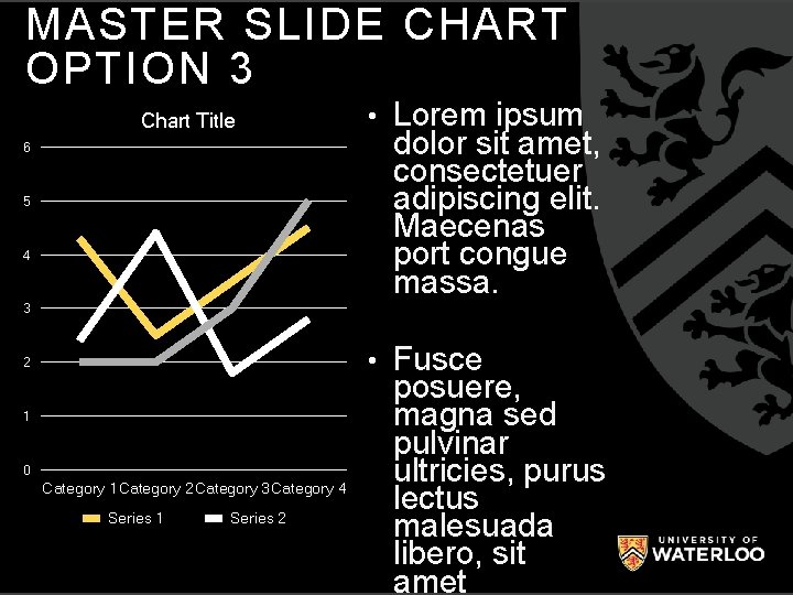 MASTER SLIDE CHART OPTION 3 Chart Title 6 5 4 • Lorem ipsum dolor