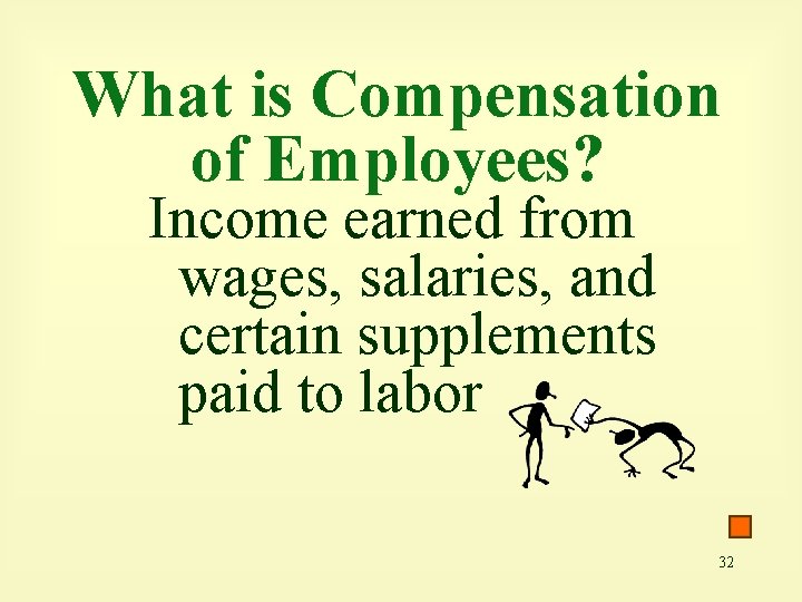 What is Compensation of Employees? Income earned from wages, salaries, and certain supplements paid