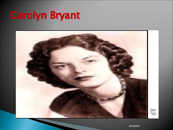 Carolyn Bryant 28/10/2021 