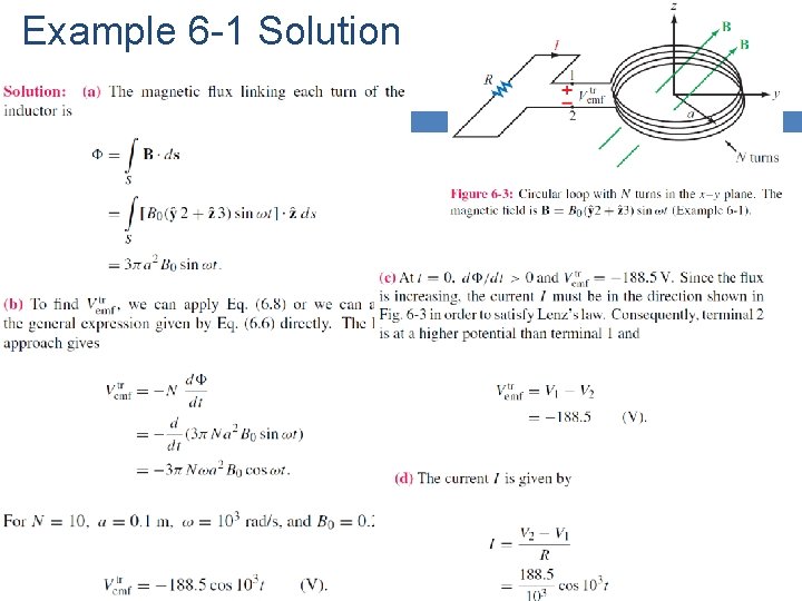 Example 6 -1 Solution 