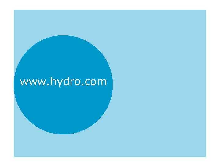 www. hydro. com 