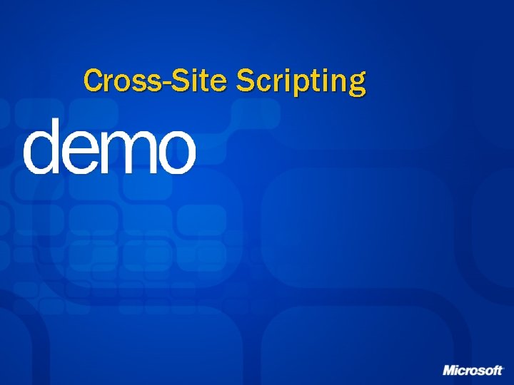 Cross-Site Scripting 