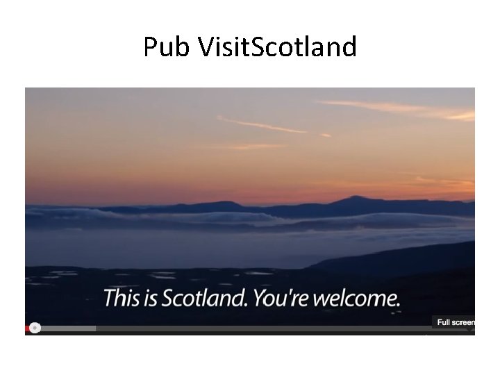 Pub Visit. Scotland 