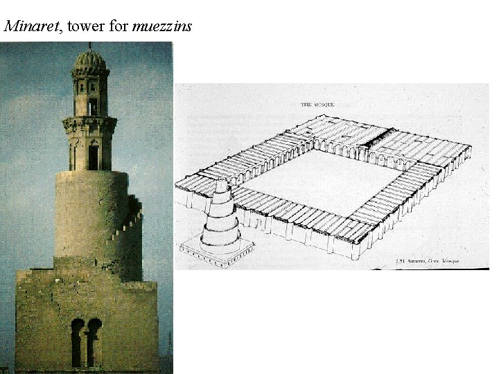 Minaret, tower for muezzins 