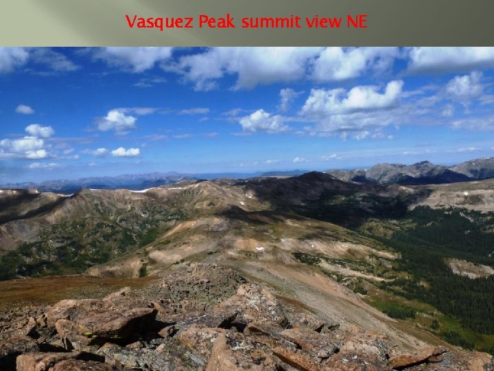 Vasquez Peak summit view NE 